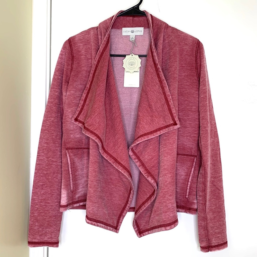 New Lucky Brand Lucky Lotus open Sweater